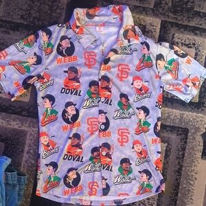 Boys Giants Graphic Baseball Shirt New Fits Lil Big Like Large